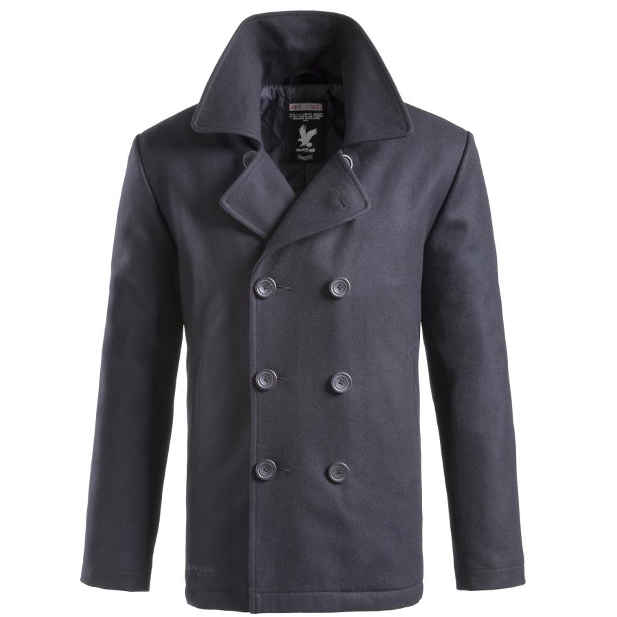 Морской бушлат Pea Coat Surplus купить в Москве недорого Интернет