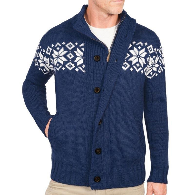 Свитер Zip & Button Nordic Woolmark
