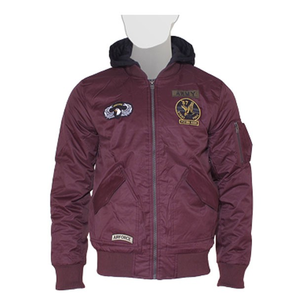 Куртка утеплённая M-1 Flight Jacket Hooded & Patches X-Ray