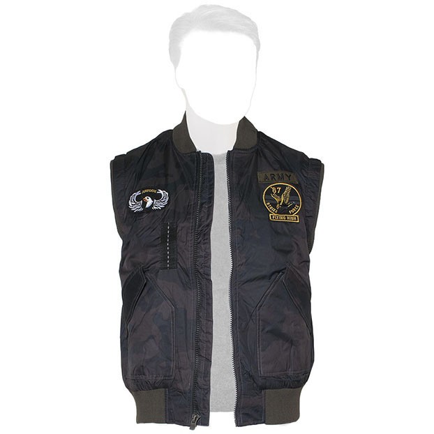 Жилет утеплённый Flight Vest Hooded & Patches X-Ray