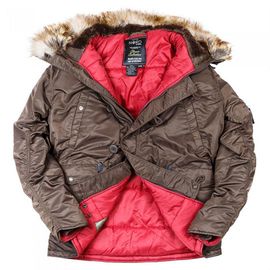 Аляска N3B Tight Husky II Nord Storm Brown/Red