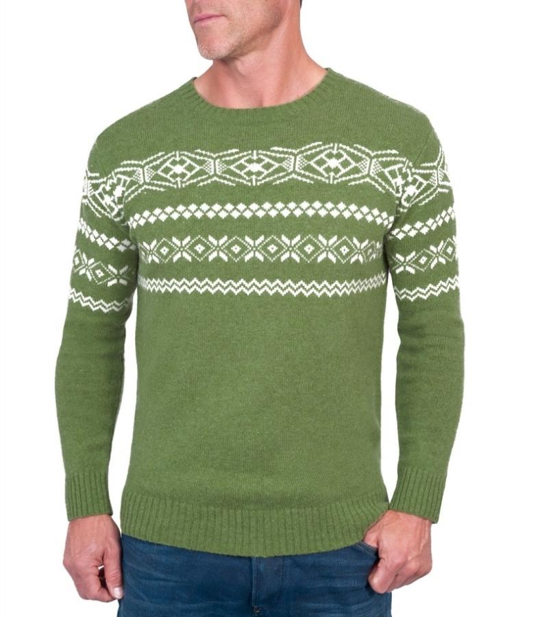 Свитер Unisex Fair Isle Crew Neck Woolmark