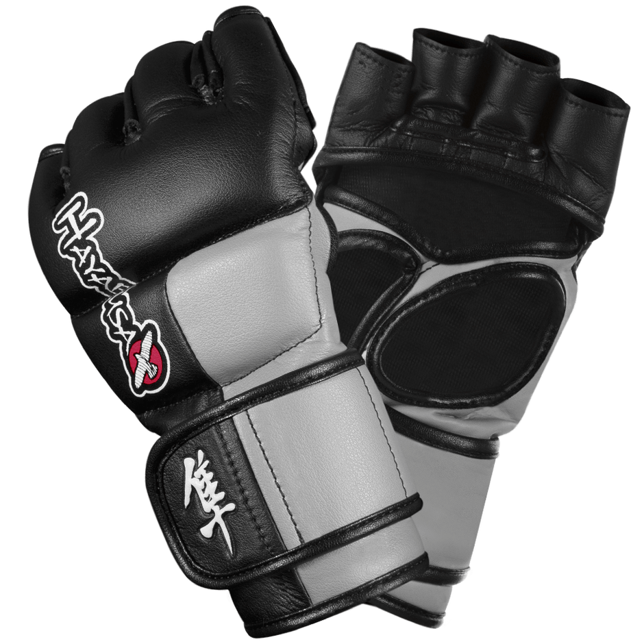 Перчатки ММА Hayabusa Tokushu 4oz MMA Gloves Black/Slate Grey