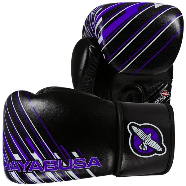Перчатки боксерские Hayabusa Ikusa Charged 10oz Black/Purple