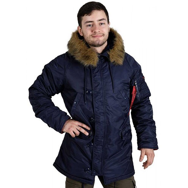 Зимняя аляска N-3B Slim Fit Blue Chameleon