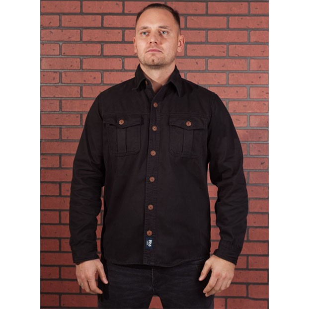 Мужская рубашка на флисе Freedom M65 Casual Black Mixed Brands