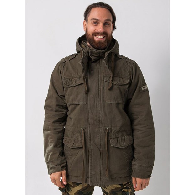 Мужская парка c капюшоном Soldier Armed Forces Olive