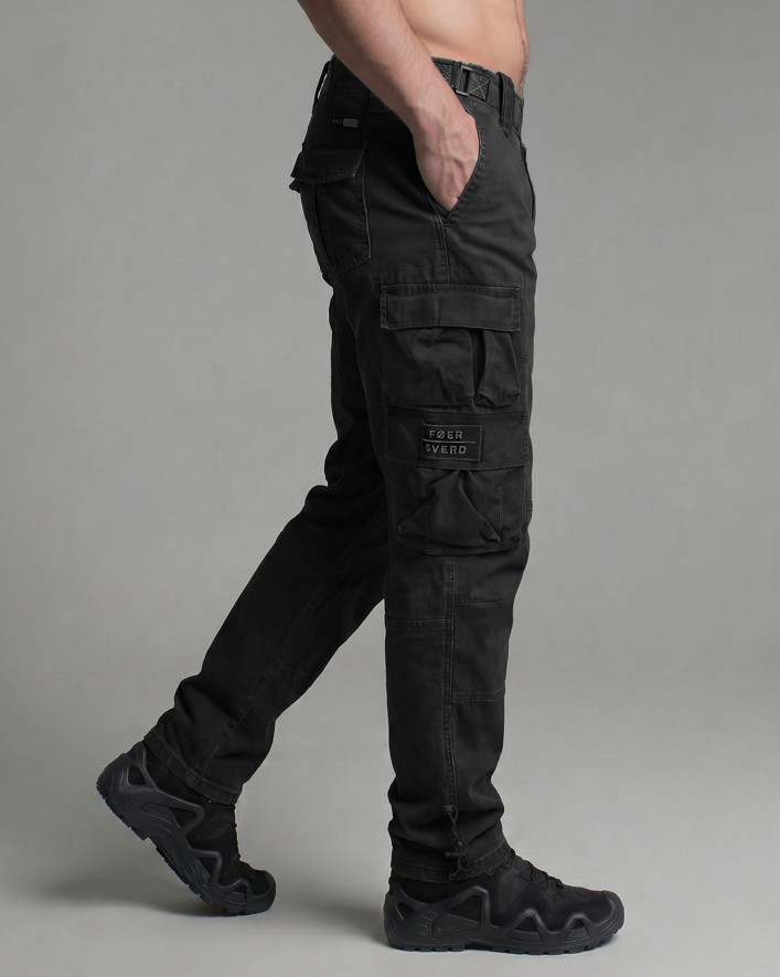 Мужские брюки- карго Zeus черные Foersverd