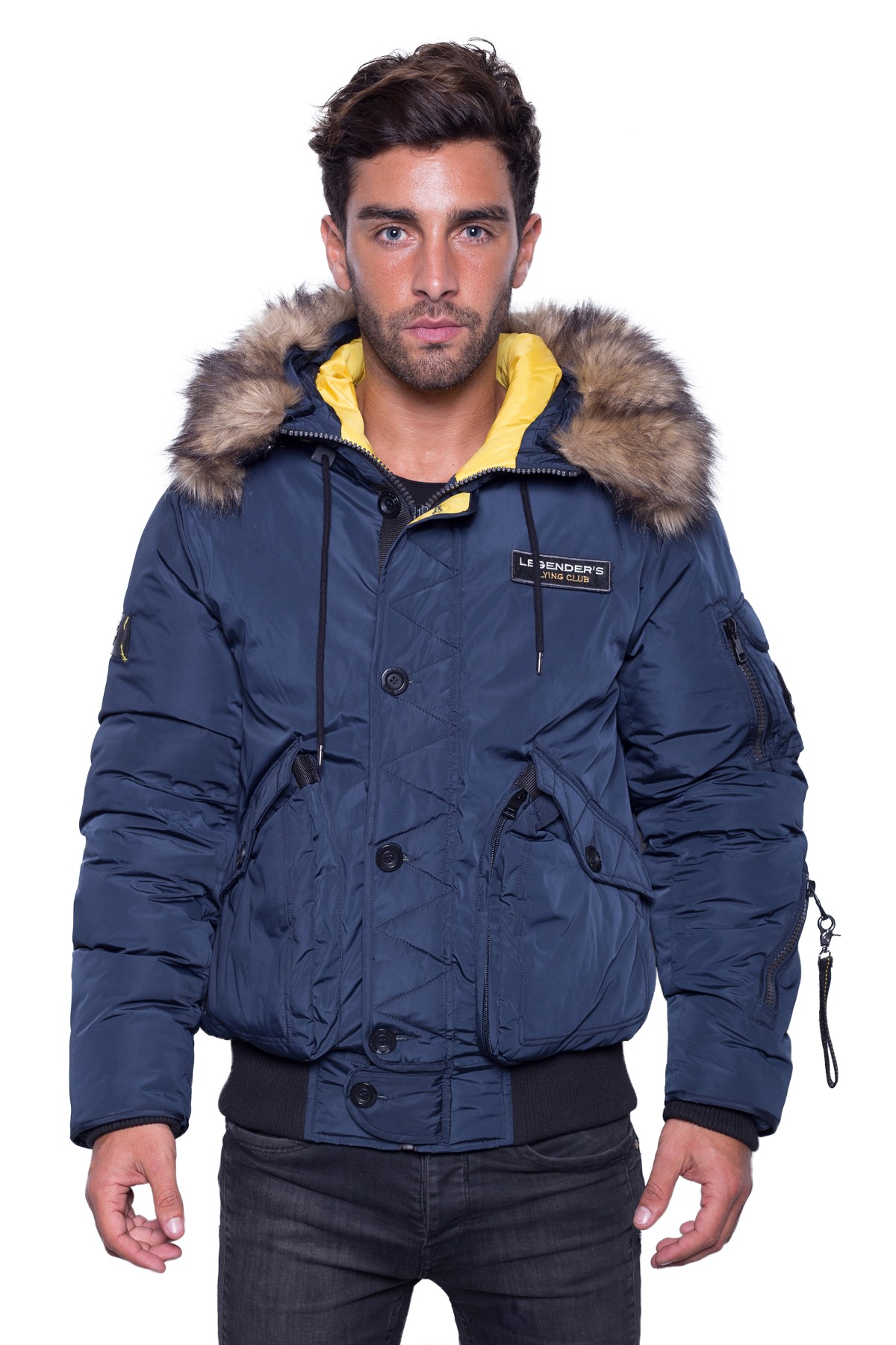 Куртка с меховым воротником Commander LEGENDERS navy