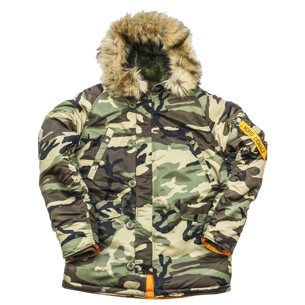 Куртка-аляска с мехом Husky Denali camo NORD Denali
