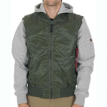  Зеленая мужская осенняя куртка MA-1 TT Vest Alpha Industries изображение 1 