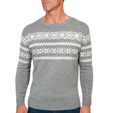  Свитер Unisex Fair Isle Crew Neck Woolmark изображение 2 