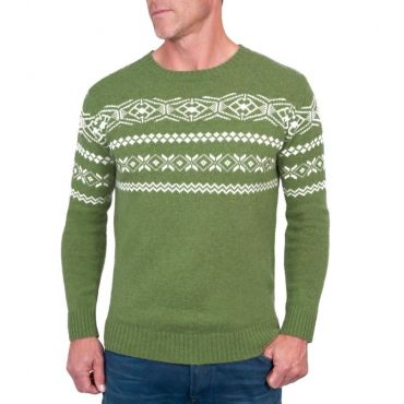  Свитер Unisex Fair Isle Crew Neck Woolmark изображение 1 