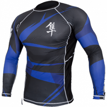  Рашгард Hayabusa Metaru Black/Blue L/S изображение 1 