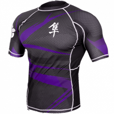  Рашгард Hayabusa Metaru Rashguard Black/Purple S/S изображение 1 