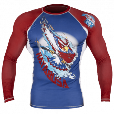  Рашгард Hayabusa Ninja Falcon Blue/Red L/S изображение 1 