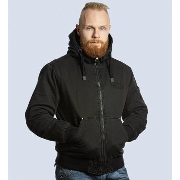  Мужская хлопковая куртка с капюшоном Adler черная FOERSVERD изображение 1 