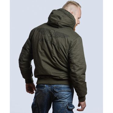  Мужская хлопковая куртка с капюшоном Adler оливковая Foersverd изображение 2 