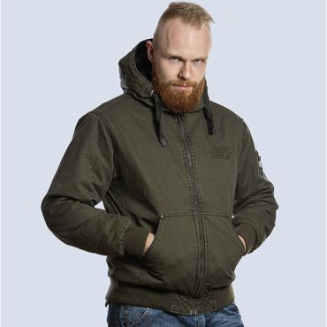  Мужская хлопковая куртка с капюшоном Adler оливковая Foersverd изображение 1 