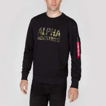  Толстовка с надписью Camo Print Alpha Industries изображение 1 