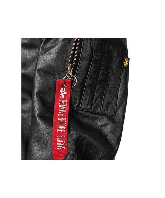  Куртка MA-1 D Tec Leather Alpha Industries изображение 7 