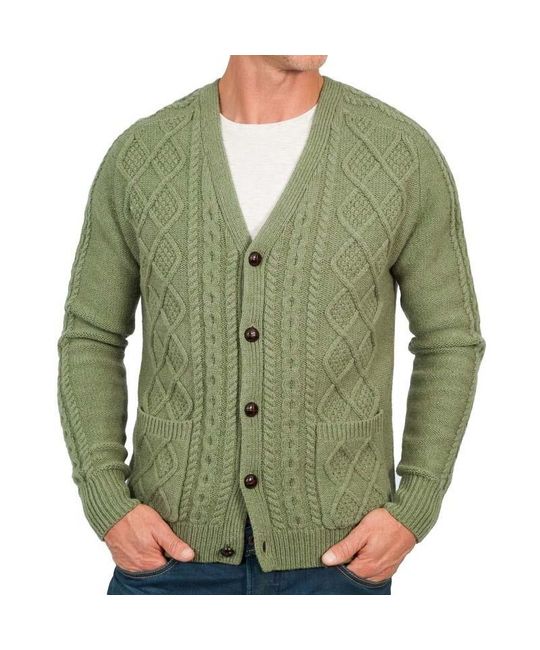  Свитер Lambswool Cable V-Neck Woolmark изображение 2 