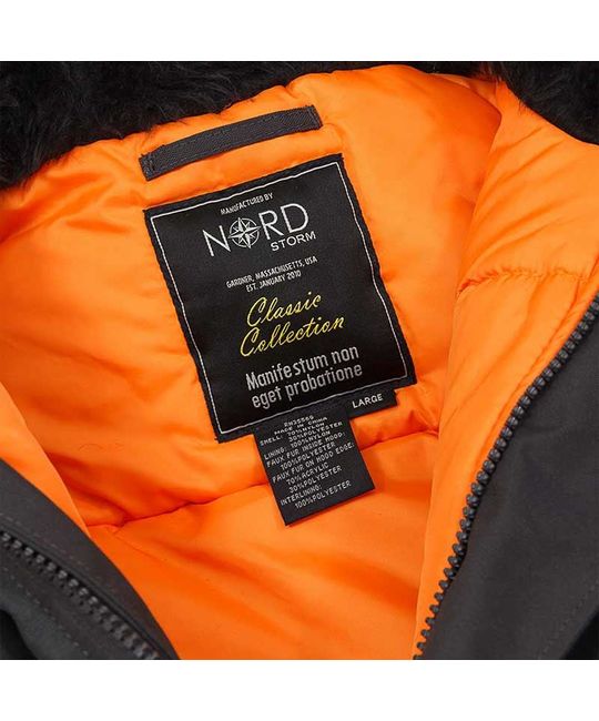  Куртка с мехом N3B Oxford Nord Storm GreyBlack изображение 3 
