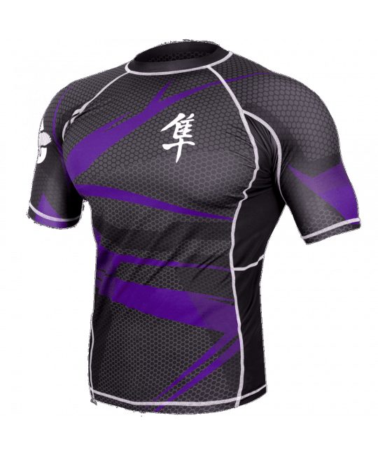  Рашгард Hayabusa Metaru Rashguard Black/Purple S/S изображение 1 