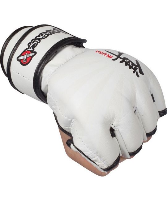  Перчатки белые ММА Hayabusa Ikusa 4oz MMA Gloves - White изображение 3 