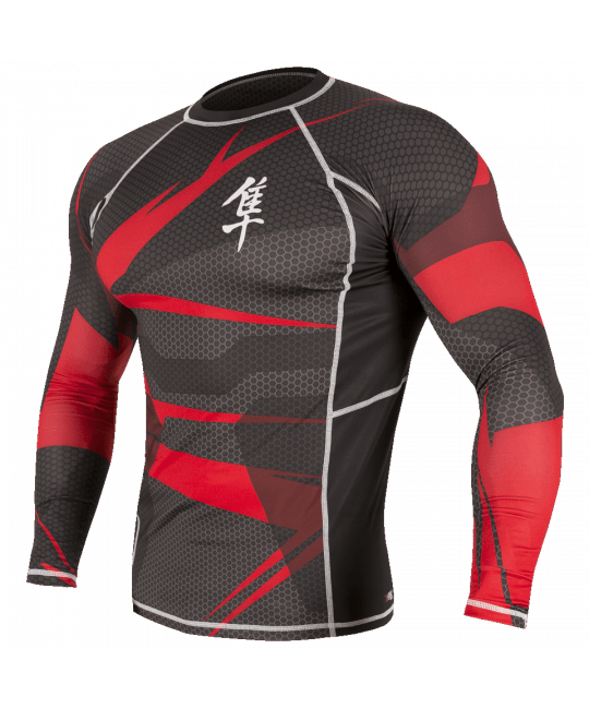  Рашгард Hayabusa Metaru Rashguard Black/Red L/S изображение 4 