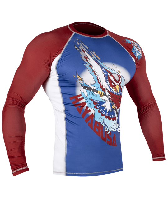  Рашгард Hayabusa Ninja Falcon Blue/Red L/S изображение 4 