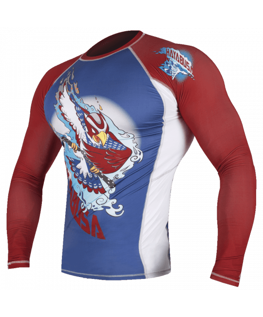  Рашгард Hayabusa Ninja Falcon Blue/Red L/S изображение 3 