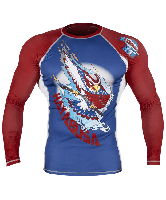  Рашгард Hayabusa Ninja Falcon Blue/Red L/S изображение 1 