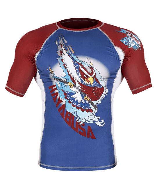  Рашгард Hayabusa Ninja Falcon Blue/Red S/S изображение 1 