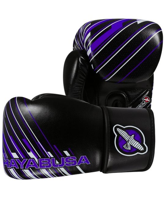  Перчатки боксерские Hayabusa Ikusa Charged 10oz Black/Purple изображение 1 