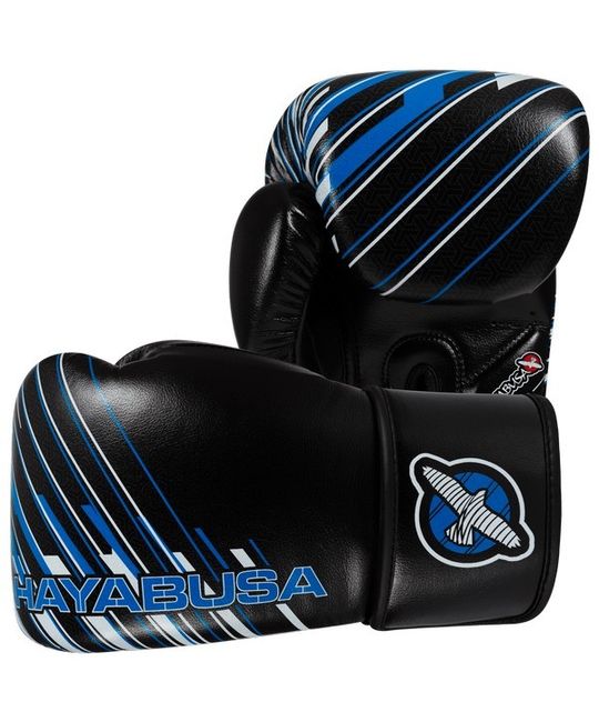  Перчатки боксерские Hayabusa Ikusa Charged 12oz Black/Blue изображение 1 