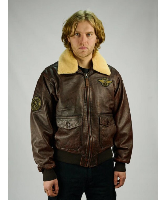  Мужской кожаный пилот Red Tornado Foersverd изображение 2 