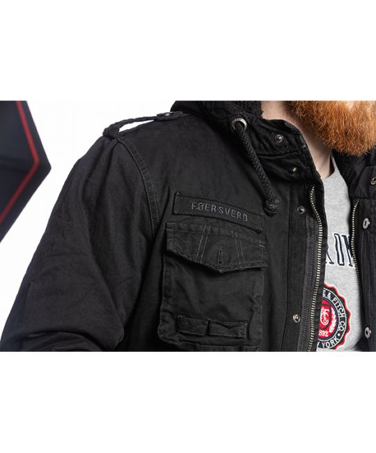  Мужская хлопковая куртка Prussia черная Foersverd изображение 10 