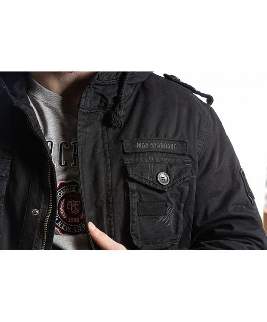  Мужская хлопковая куртка Prussia черная Foersverd изображение 9 