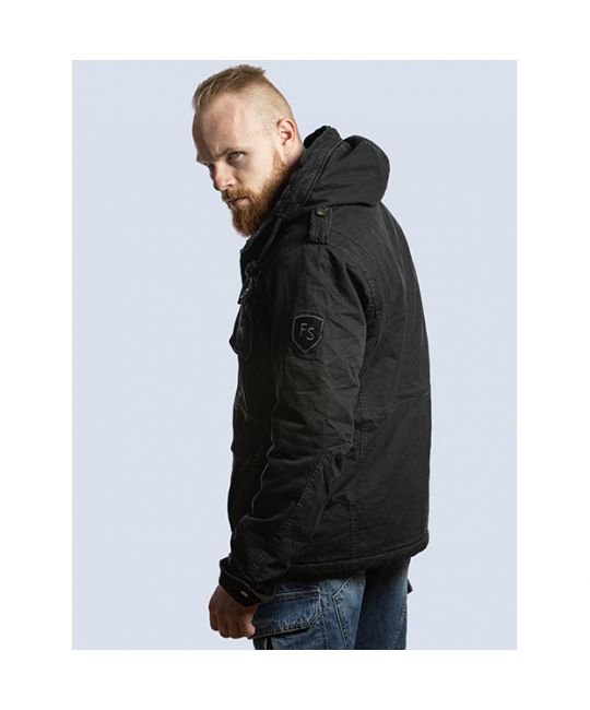  Мужская хлопковая куртка Prussia черная Foersverd изображение 4 