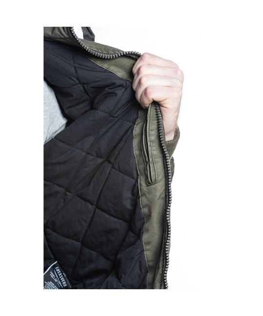  Мужская хлопковая куртка с капюшоном Adler черная FOERSVERD изображение 16 