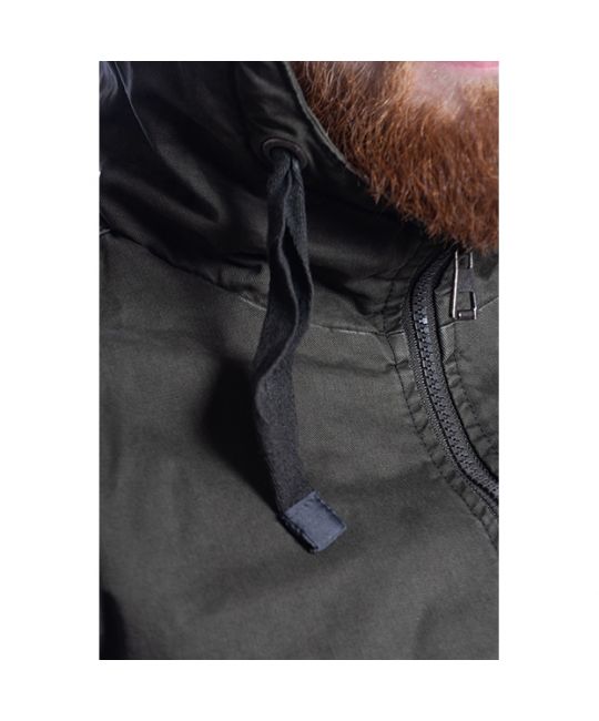  Мужская хлопковая куртка с капюшоном Adler черная FOERSVERD изображение 15 