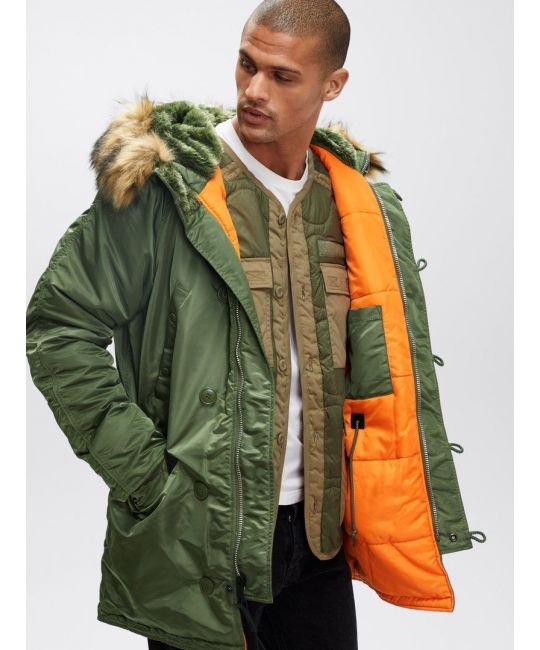  Аляска Slim Fit N-3B Parka Alpha Industries изображение 4 