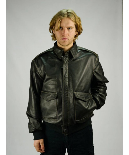  Летная кожаная куртка A-2  Corsair Foersverd изображение 9 