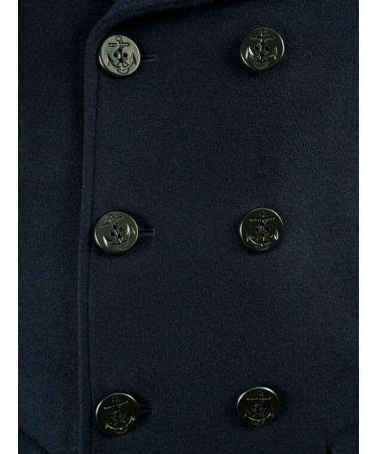  Морской бушлат Peacoat (Long)синий Foersverd изображение 6 