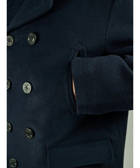  Морской бушлат Peacoat (Long)синий Foersverd изображение 4 