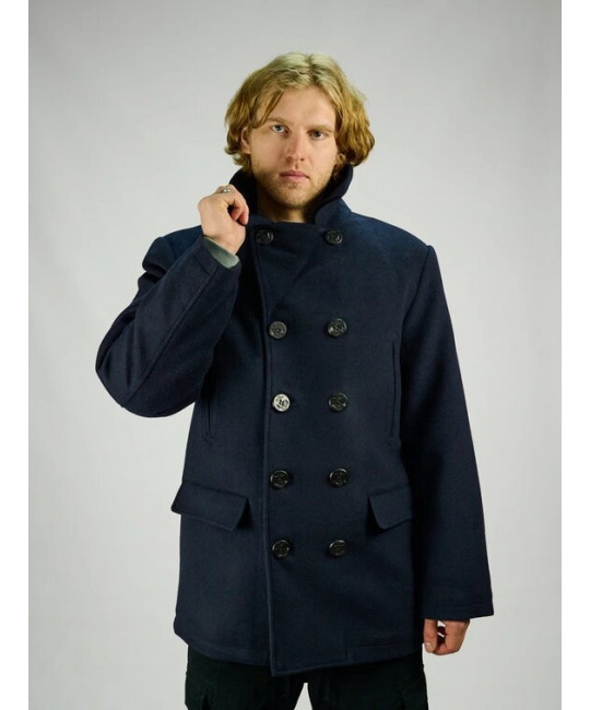  Морской бушлат Peacoat (Long)синий Foersverd изображение 3 