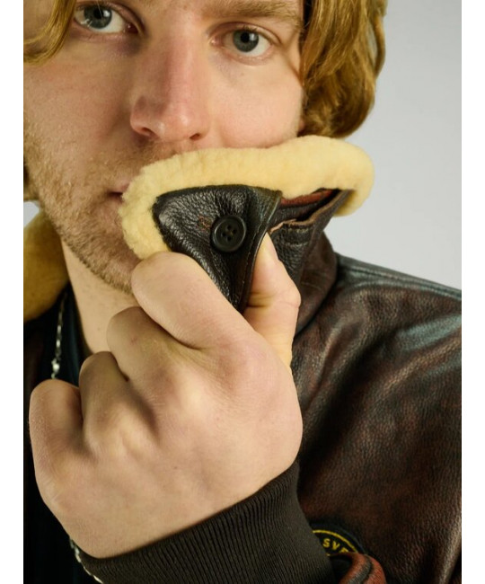  Мужской кожаный пилот Red Tornado Foersverd изображение 17 