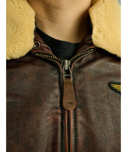  Мужской кожаный пилот Red Tornado Foersverd изображение 10 