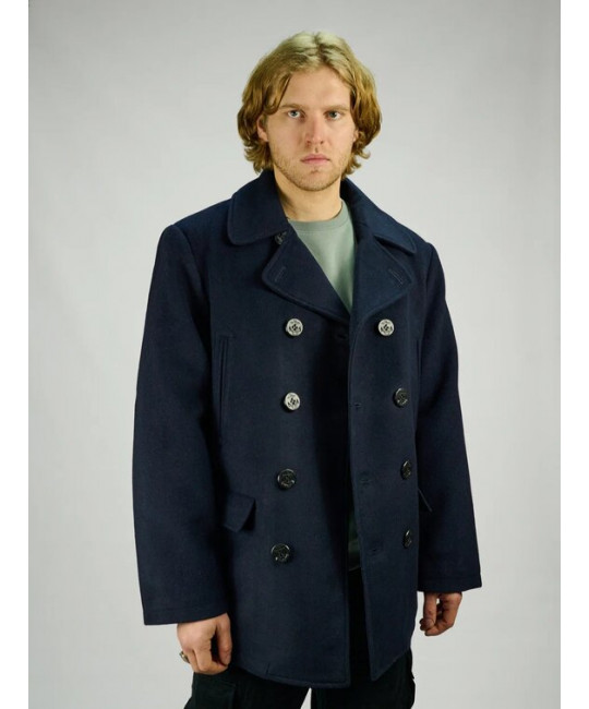  Морской бушлат Peacoat (Long)синий Foersverd изображение 2 